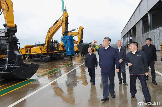 CHINESE PRESIDENT XI PAID A VISIT TO LIUGONG